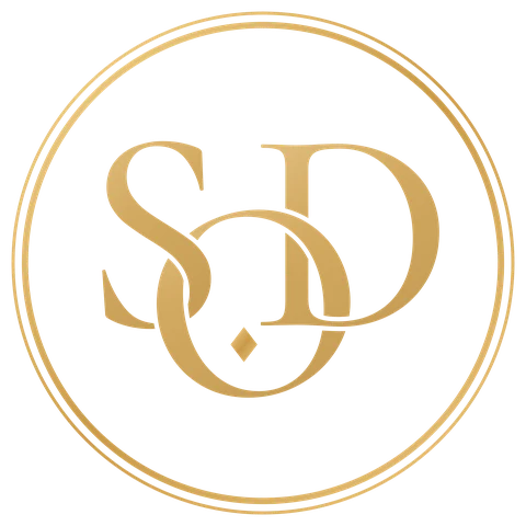 Monogram, gold, transparent background